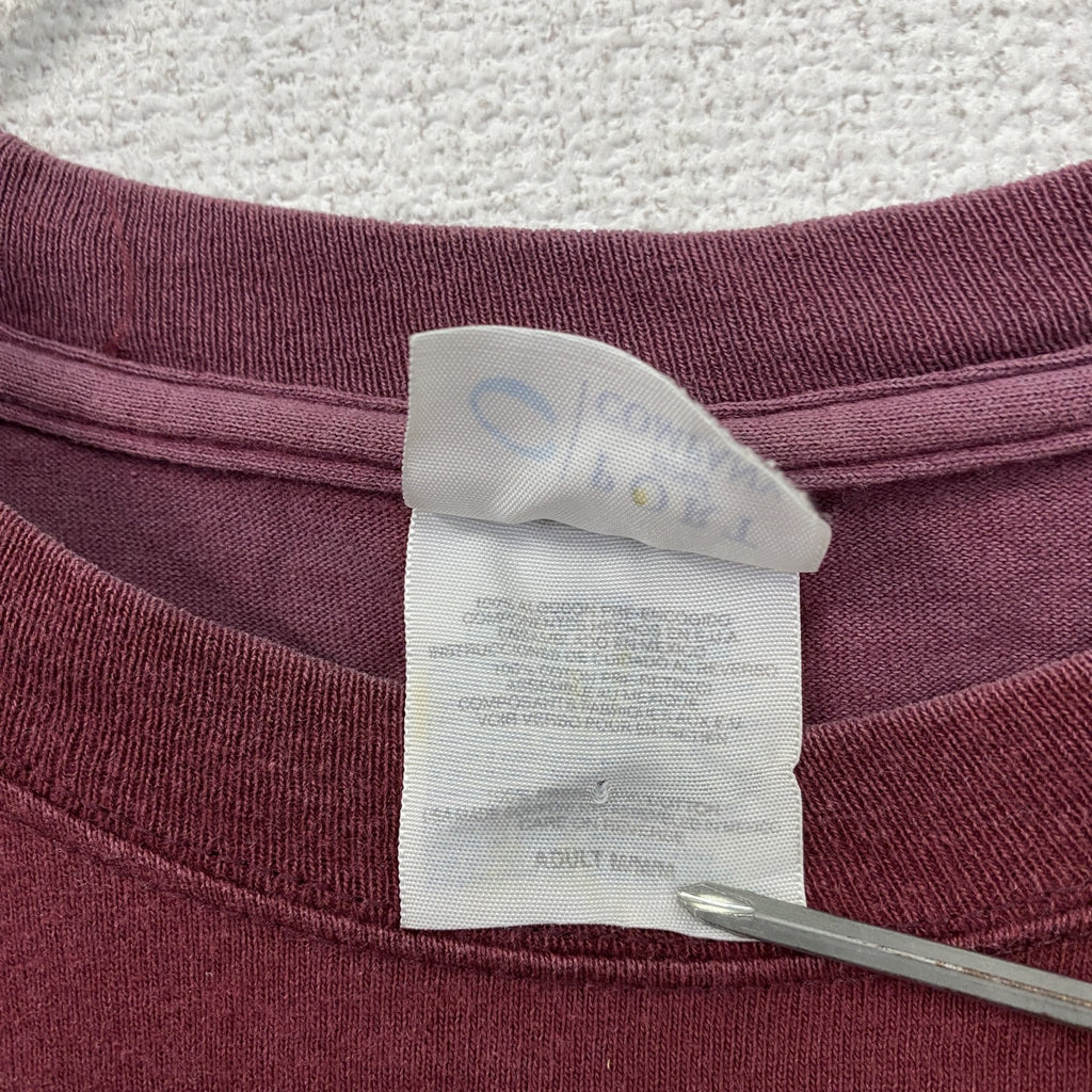 PORT&COMPANY　Five Ten　ファイブテン　半袖プリントTシャツ　ボルドー　Mサイズ