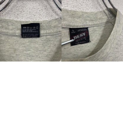 ～90s　FRUIT OF THE LOOM　フルーツオブザルーム　半袖Tシャツ　ヴィンテージ　霜降りグレー　Lサイズ