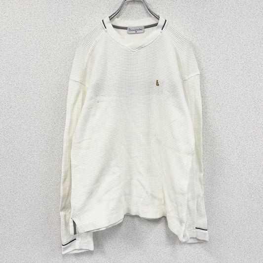 Santa Fe　サンタフェ　長袖Tシャツ/ロンT　ワッフル　白　ホワイト　48サイズ