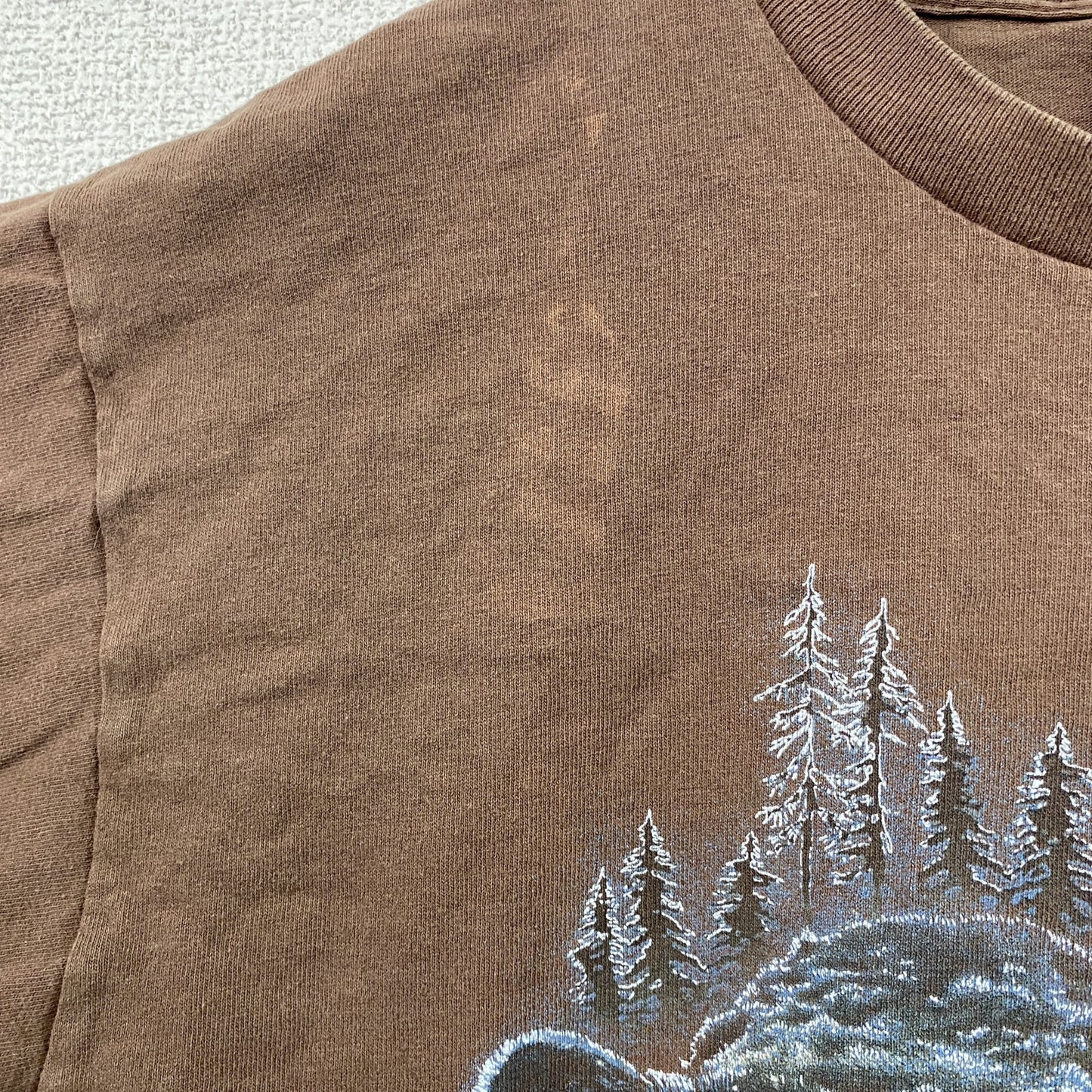 ～00s　PRAIRIE　半袖プリントTシャツ　アニマルT　ヴィンテージ　茶色　ブラウン　Lサイズ