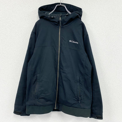 Columbia　コロンビア　ロマビスタフーデッドジャケット　フルジップコットンパーカー　フリースライナー　黒　ブラック　XLサイズ