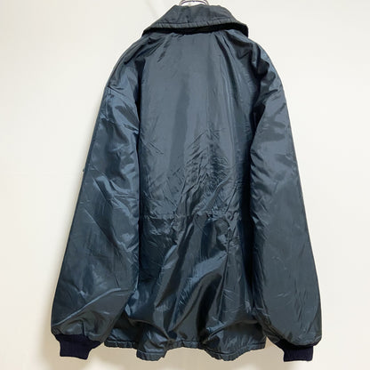 古着 used　70s　80s　WESTWIND　長袖カレッジワンポイント刺繍ブルゾン　裏ボア　深緑　ヴィンテージ　vintage