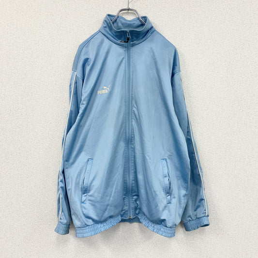 90s～　PUMA　プーマ　トラックジャケット/ジャージ　ヴィンテージ　水色　ライトブルー　Lサイズ