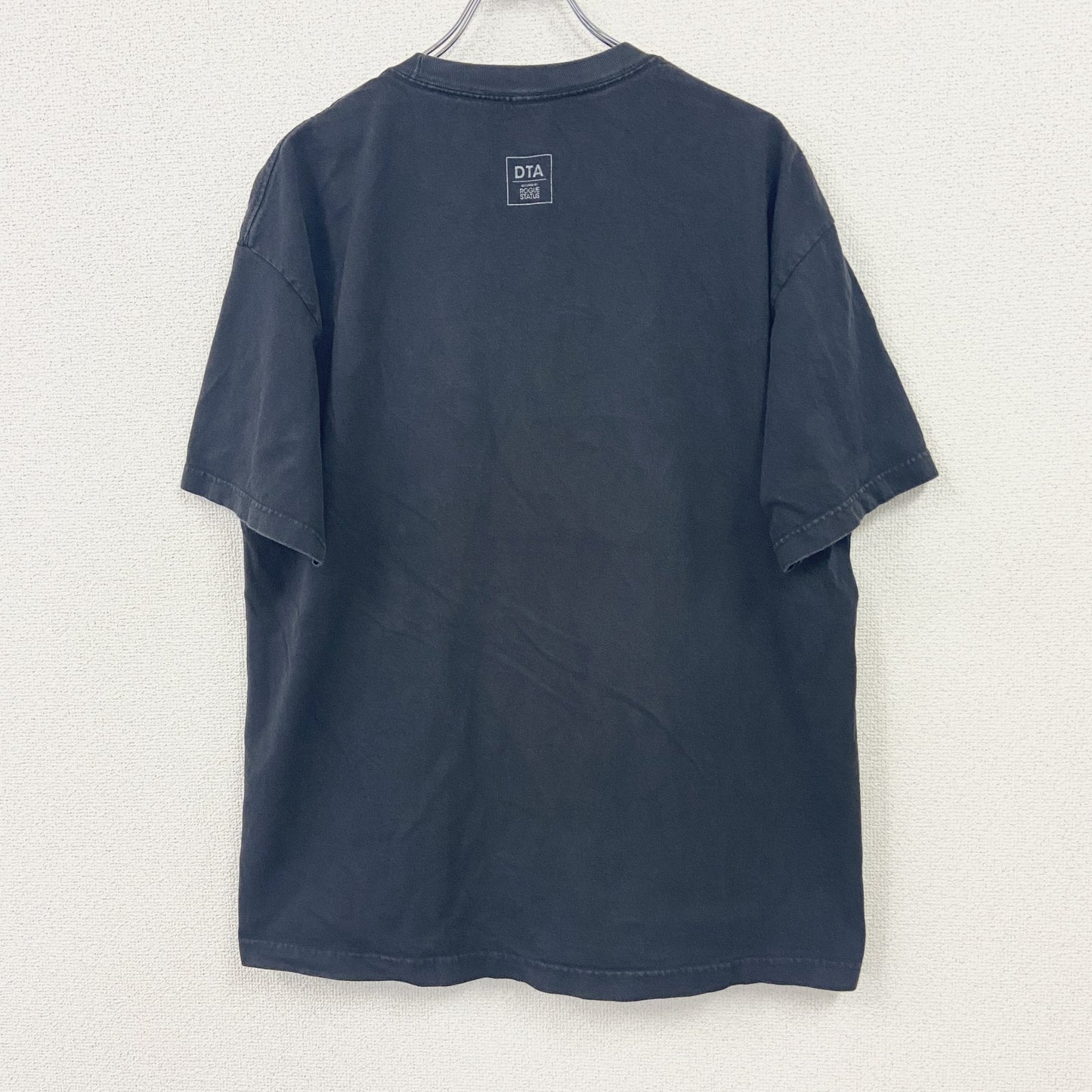 DTA　半袖プリントTシャツ　パロディT　ドクロ　トランプ　黒　ブラック　XLサイズ