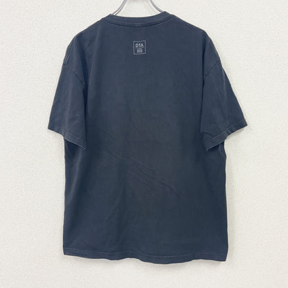 DTA　半袖プリントTシャツ　パロディT　ドクロ　トランプ　黒　ブラック　XLサイズ