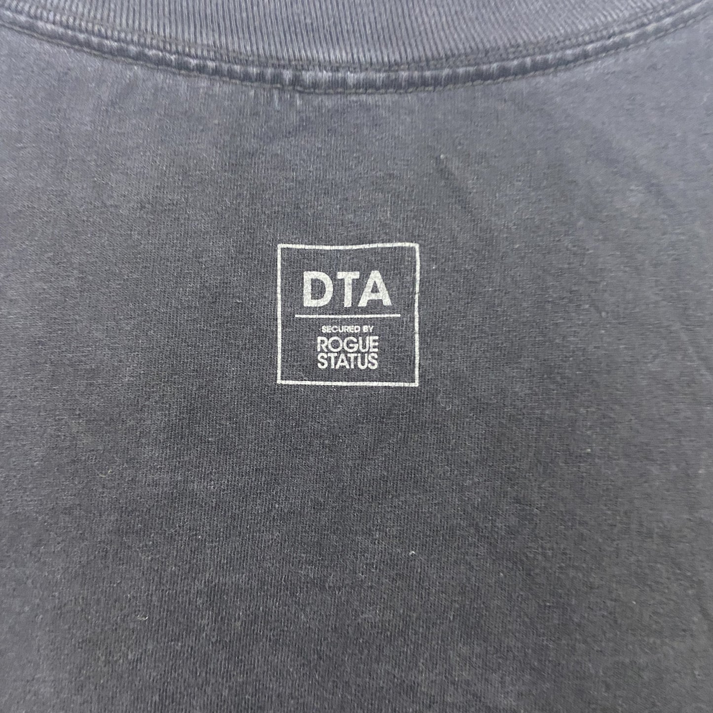 DTA　半袖プリントTシャツ　パロディT　ドクロ　トランプ　黒　ブラック　XLサイズ