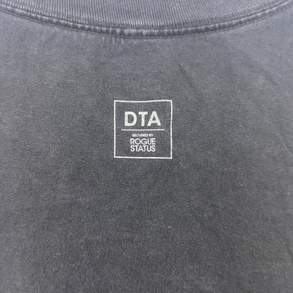 DTA　半袖プリントTシャツ　パロディT　ドクロ　トランプ　黒　ブラック　XLサイズ