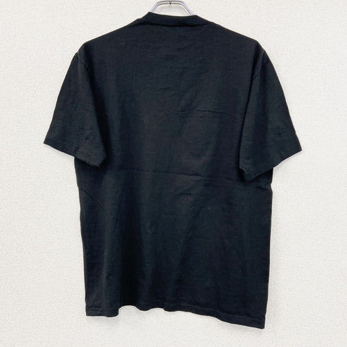 90s　JERZEES　ジャージーズ　半袖プリントTシャツ　US製　シングルステッチ　黒　ブラック　XLサイズ