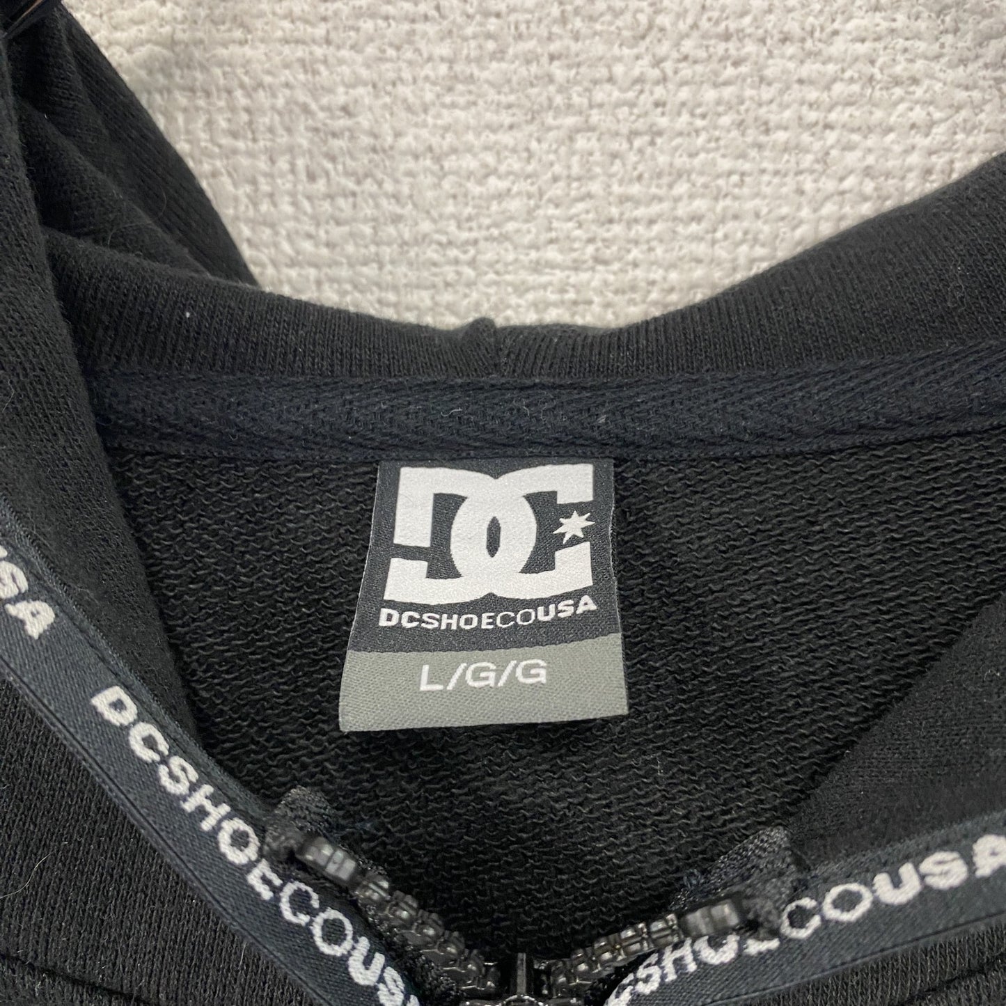 DC SHOES　ディーシー　ハーフジップスウェットパーカー/フーディー　黒　ブラック　Lサイズ