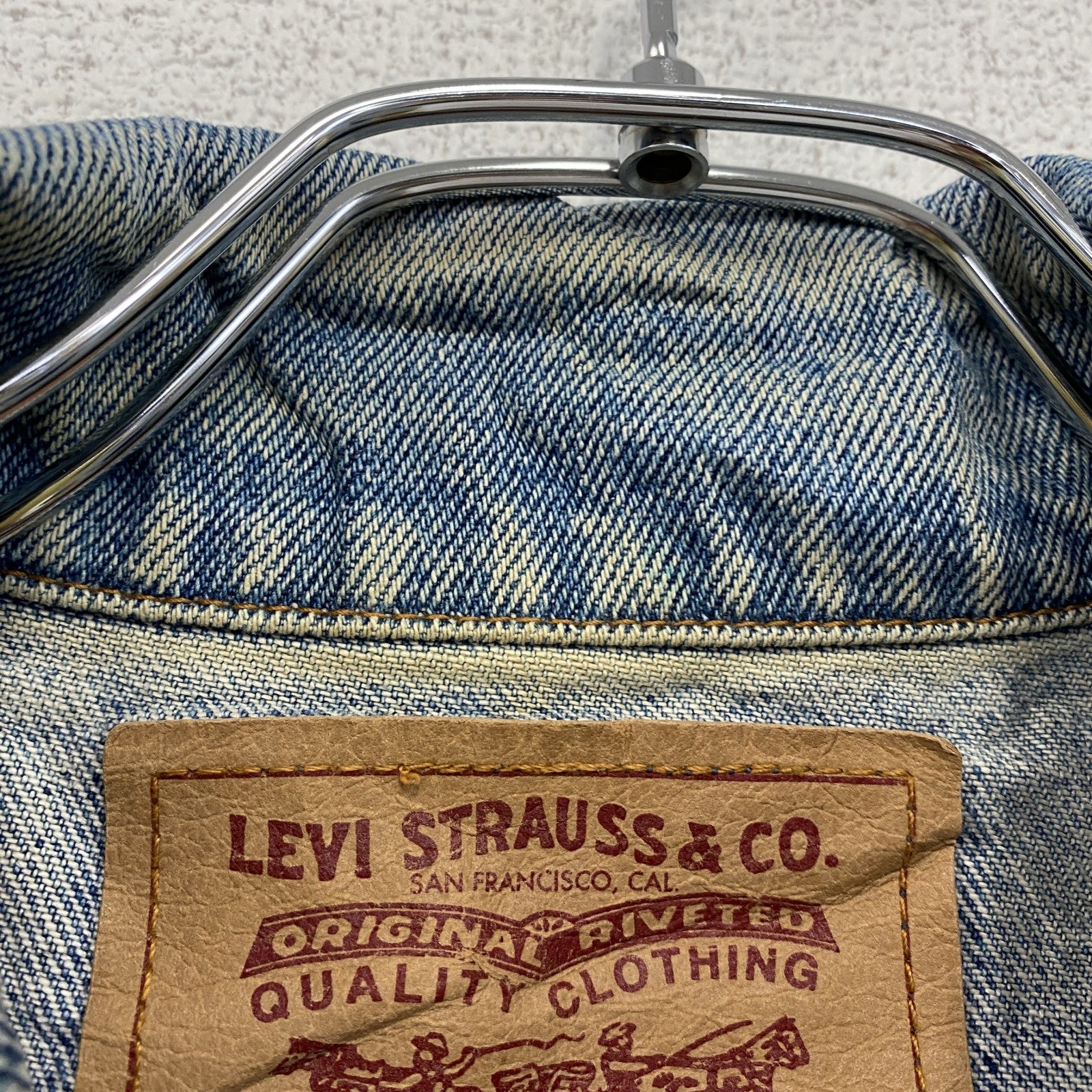 ～90s　Levi’ｓ　リーバイス　4thタイプ　デニムジャケット/Gジャン　水色　ライトブルー　38サイズ