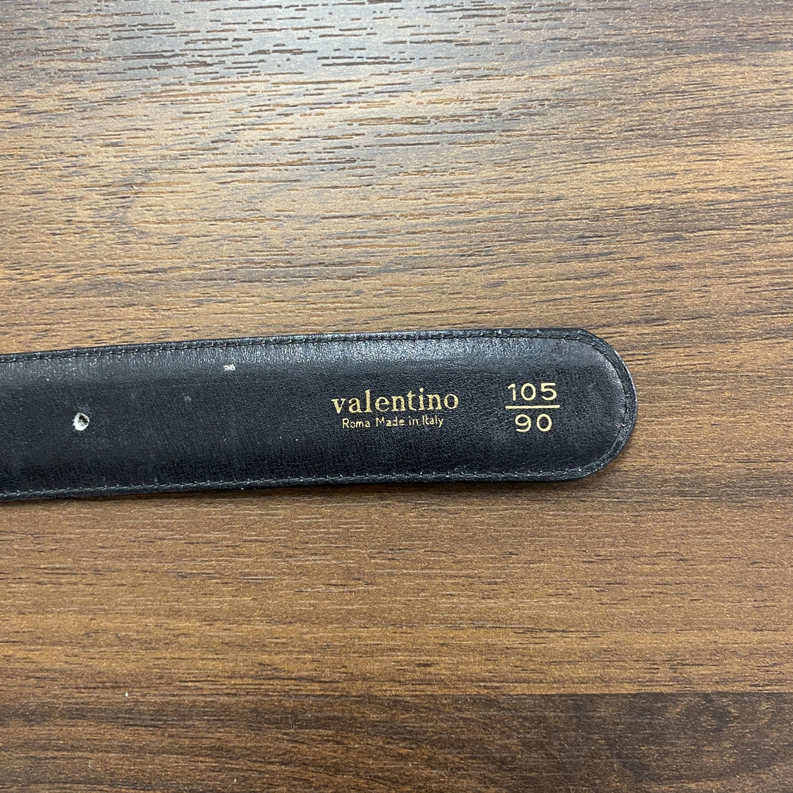 valentino　ヴァレンティノ　レザーベルト　黒　ブラック