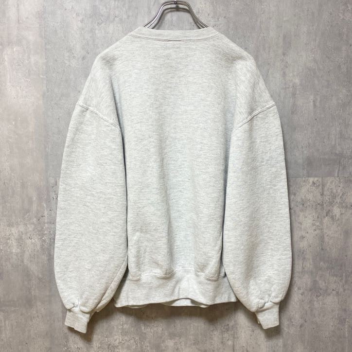 古着 used　90s　RUSSELL ラッセル　長袖刺繍スウェット　トレーナー　ヴィンテージ　USA製　霜降りカラー　Lサイズ