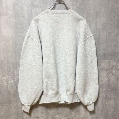古着 used　90s　RUSSELL ラッセル　長袖刺繍スウェット　トレーナー　ヴィンテージ　USA製　霜降りカラー　Lサイズ