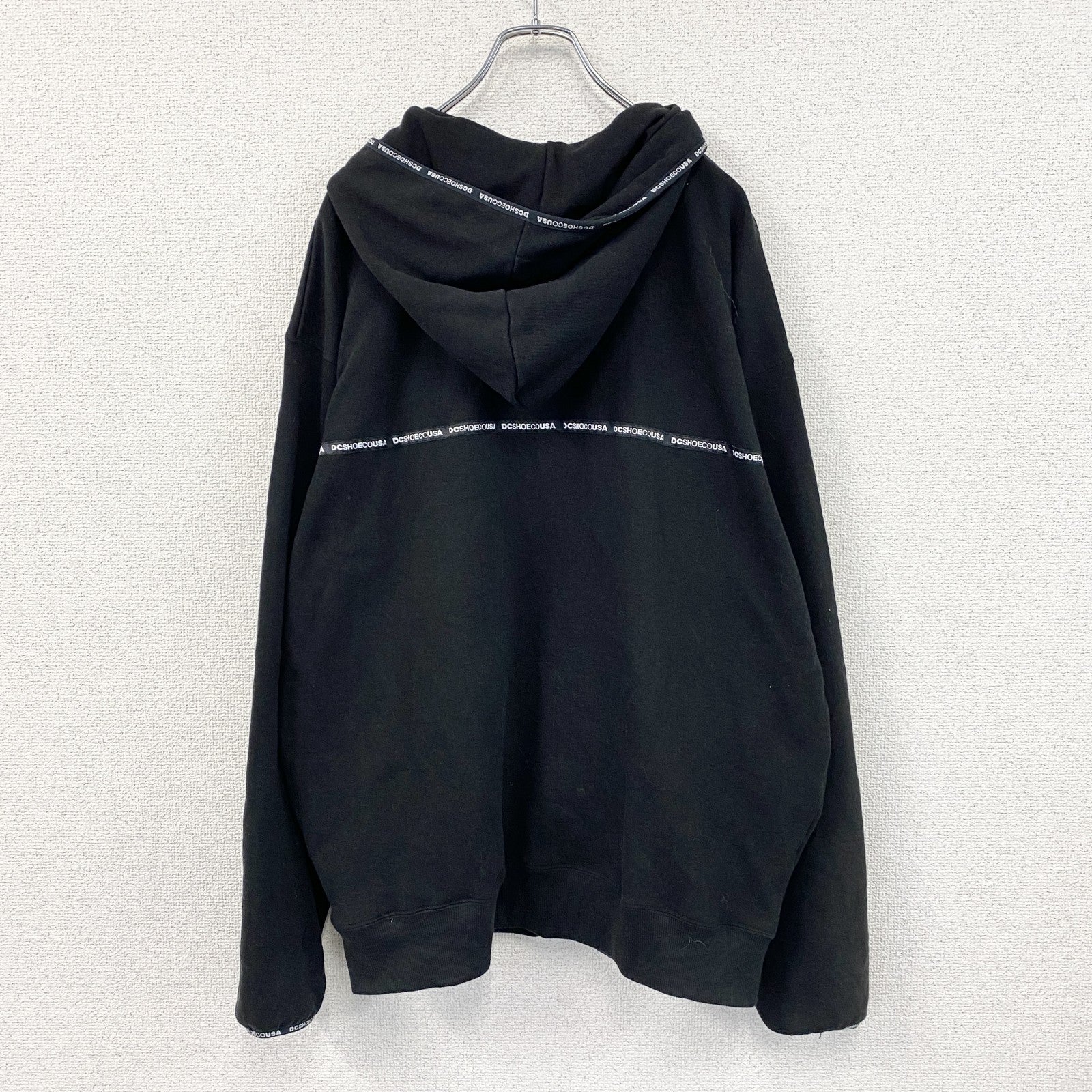 DC SHOES　ディーシー　ハーフジップスウェットパーカー/フーディー　黒　ブラック　Lサイズ
