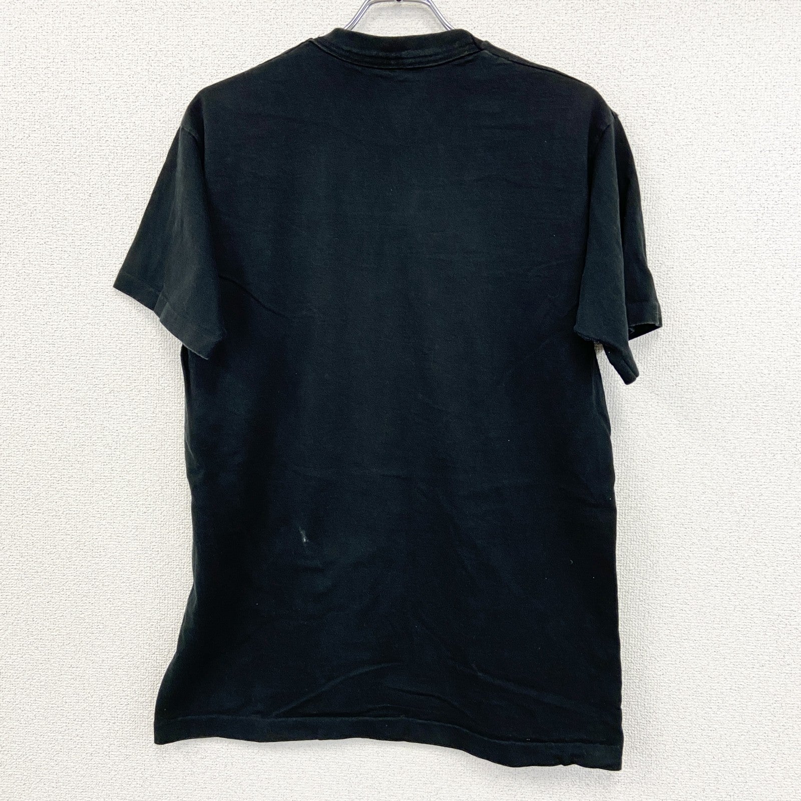 90s　FRUIT OF THE LOOM　フルーツオブザルーム　半袖プリントTシャツ　黒　ブラック　Lサイズ