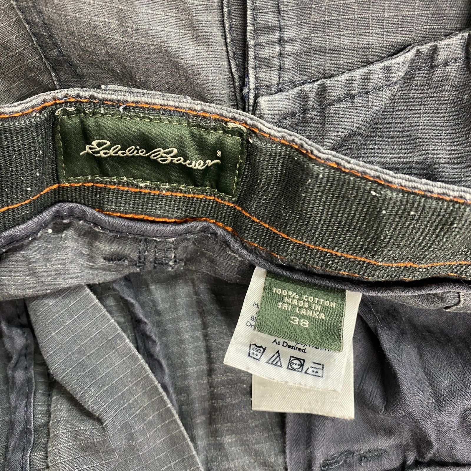 Eddie Bauer　エディーバウアー　ハーフカーゴパンツ/ショートパンツ　紺　ネイビー　38サイズ