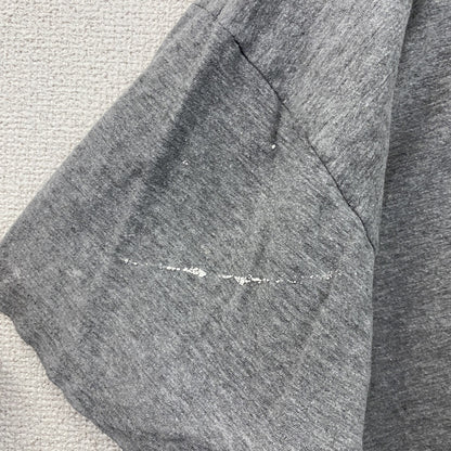 BC collection　半袖プリントTシャツ　人類の進化　灰色　グレー　Lサイズ