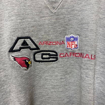～90s　PUMA　プーマ　NFL　アリゾナカージナルス　アメフト　刺繍スウェット/トレーナー　グレー　XLサイズ
