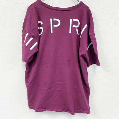 ESPRIT　半袖プリントTシャツ　紫　パープル　Lサイズ