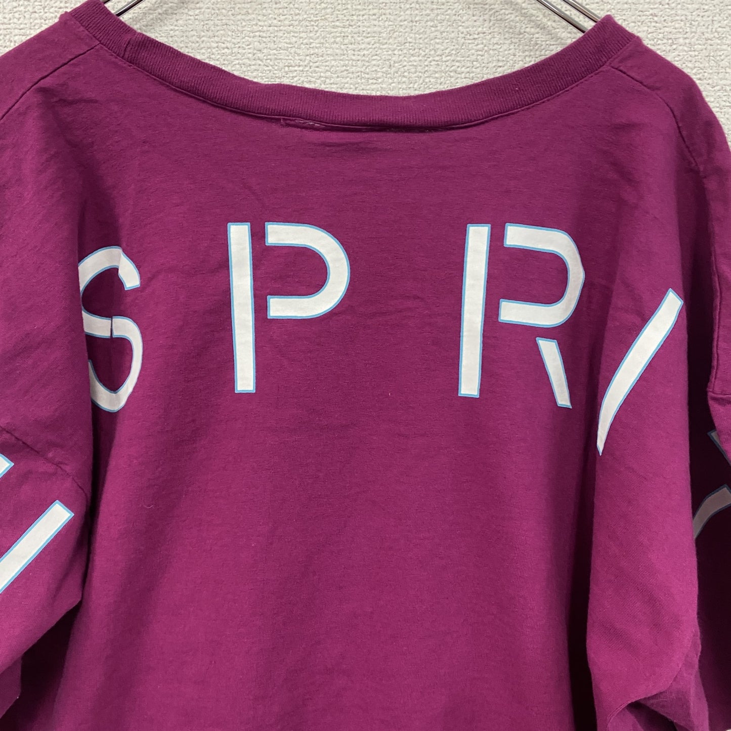 ESPRIT　半袖プリントTシャツ　紫　パープル　Lサイズ