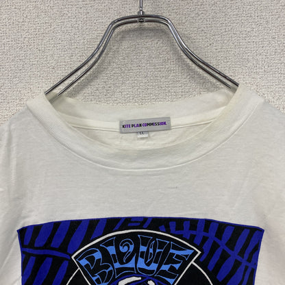 KITE PLAN COMMISSION　半袖プリントTシャツ　シングルステッチ　白　ホワイト　LLサイズ