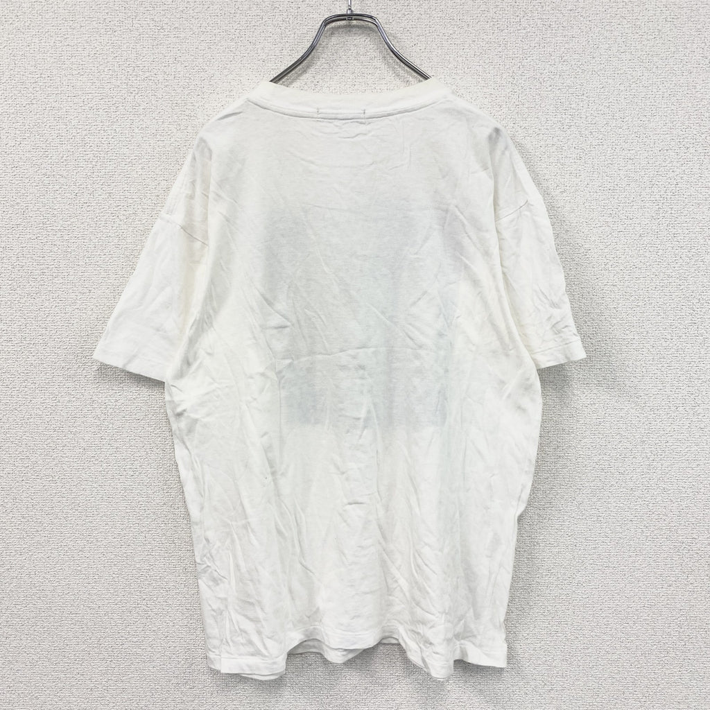 KITE PLAN COMMISSION　半袖プリントTシャツ　シングルステッチ　白　ホワイト　LLサイズ