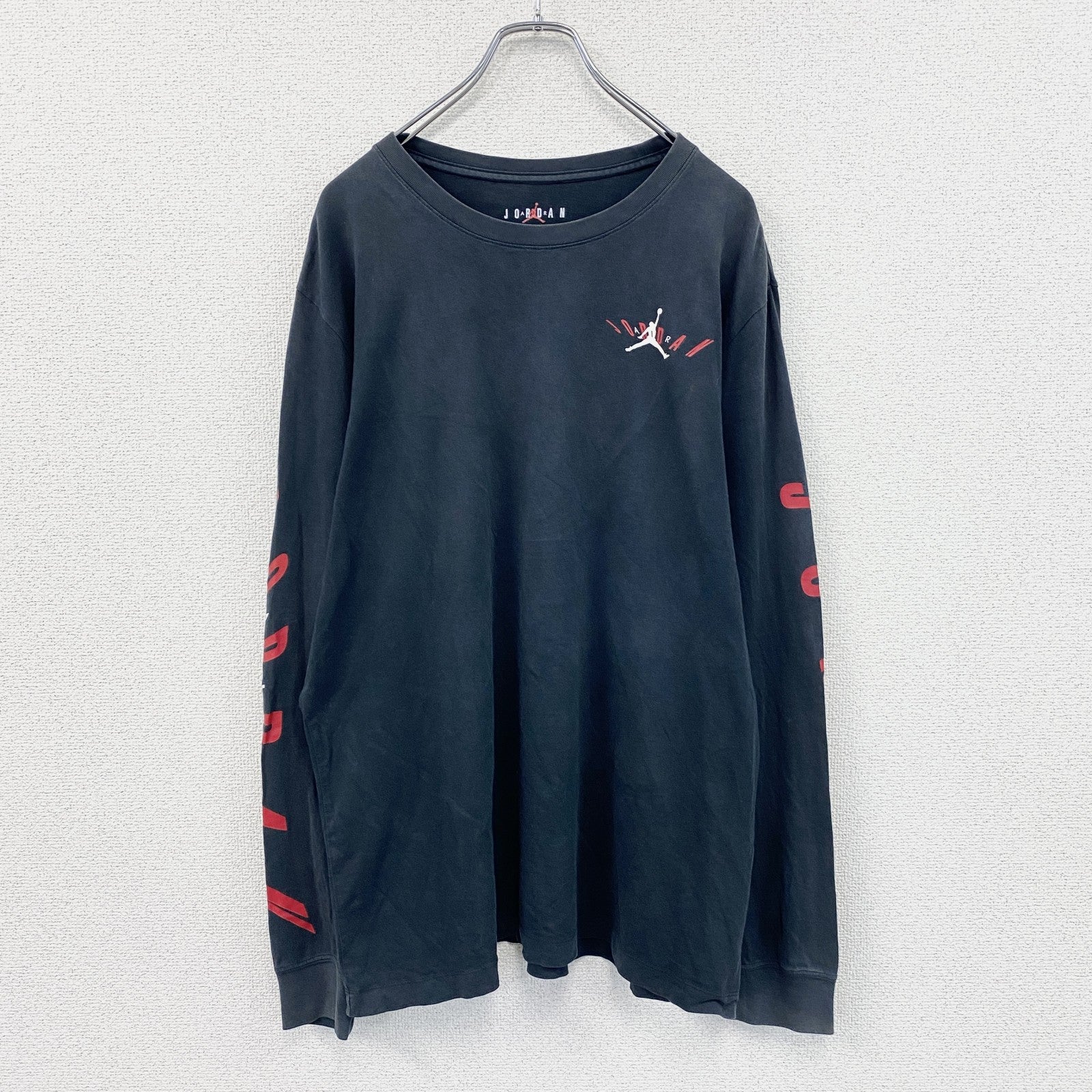 AIR JORDAN　エアジョーダン　長袖Tシャツ/ロンT　黒　ブラック　XLサイズ