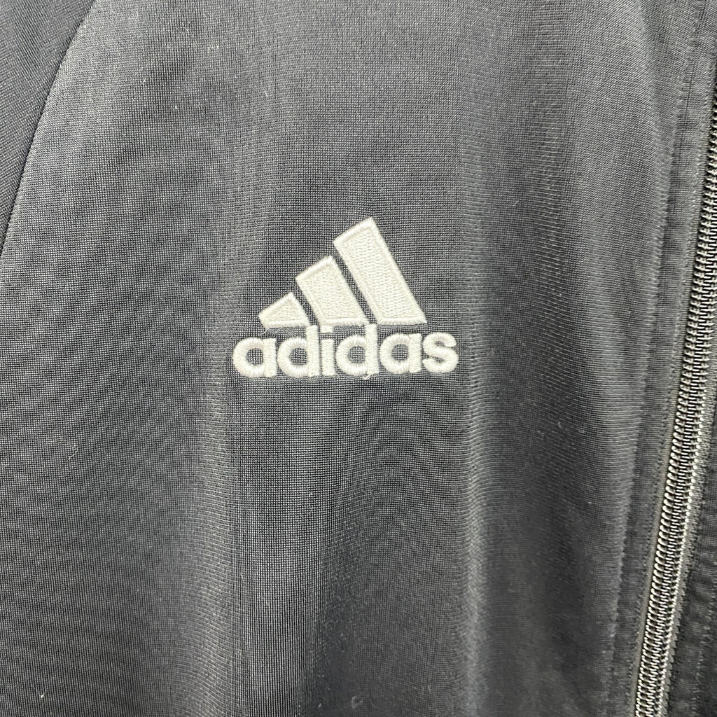 adidas　アディダス　トラックジャケット/ジャージ　黒　ブラック　Mサイズ