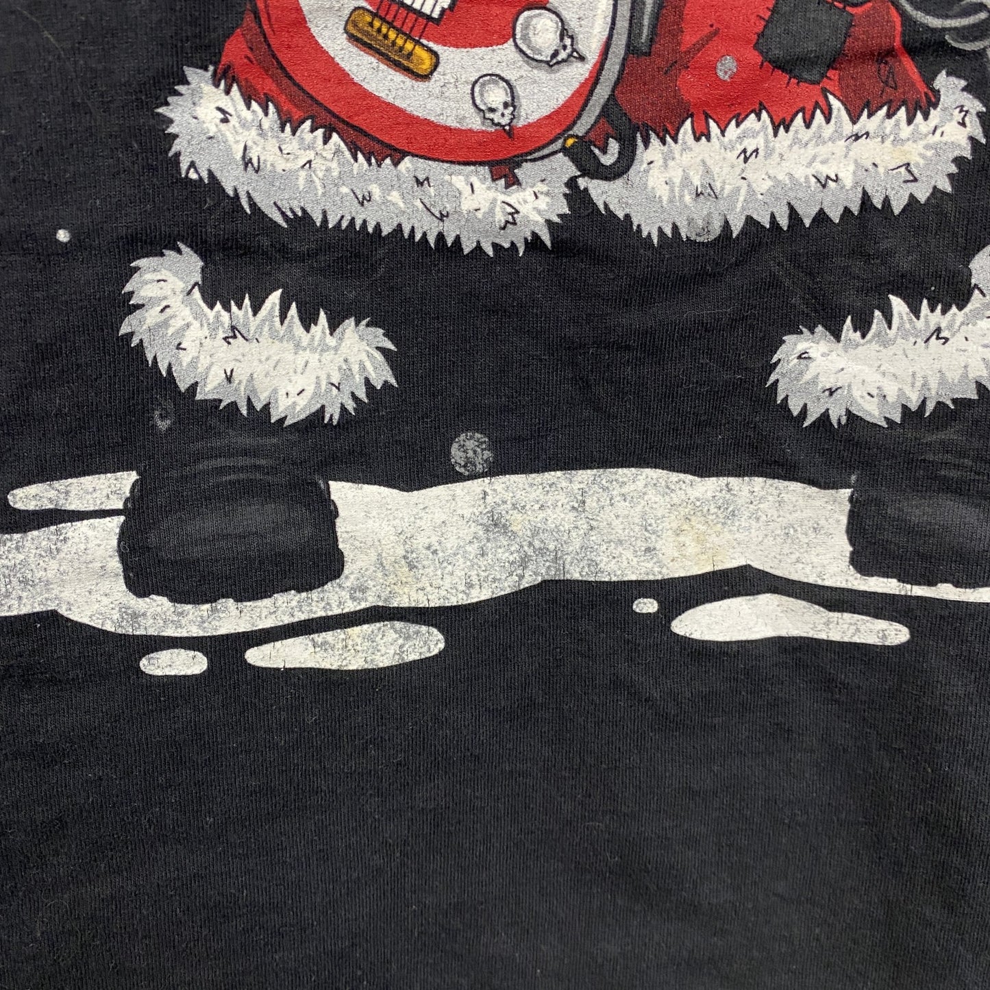 半袖プリントTシャツ　Santa Claus　サンタクロース　黒　ブラック　XLサイズ