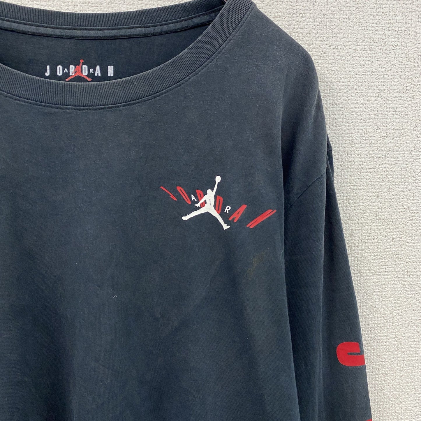 AIR JORDAN　エアジョーダン　長袖Tシャツ/ロンT　黒　ブラック　XLサイズ