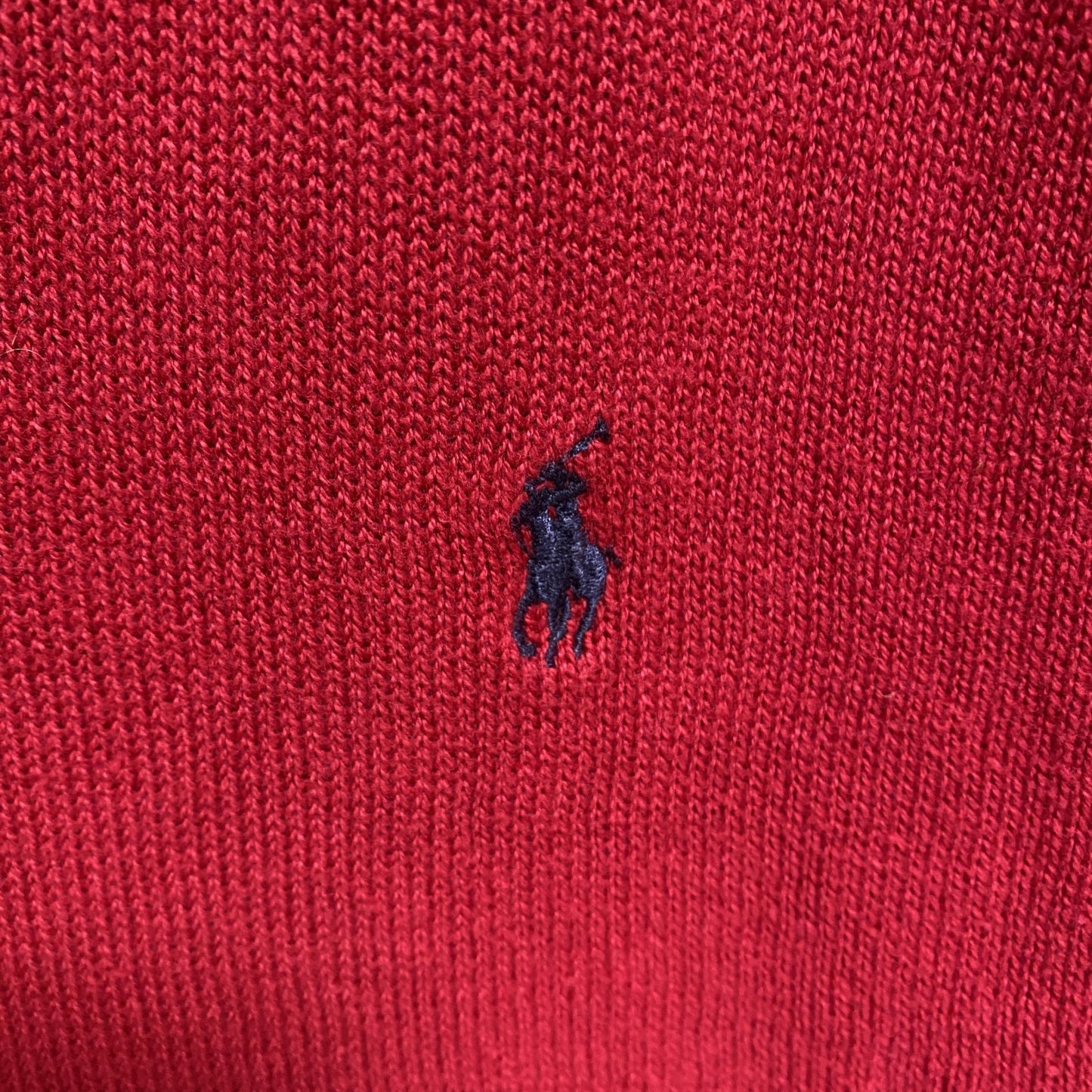 Polo by Ralph Lauren　ポロバイラルフローレン　長袖ポロシャツニット　赤　Sサイズ