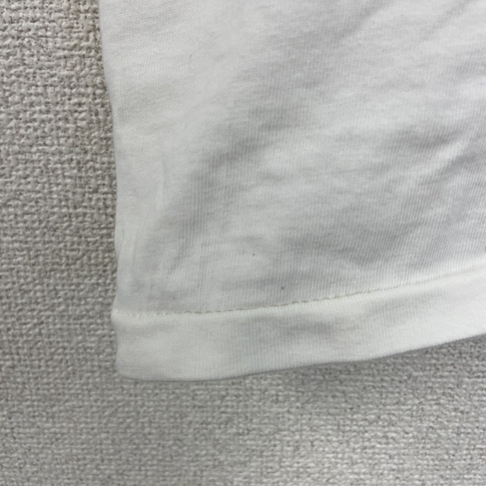90s　Hanes　ヘインズ　半袖プリントTシャツ　ヴィンテージ　シングルステッチ　白　ホワイト　Lサイズ