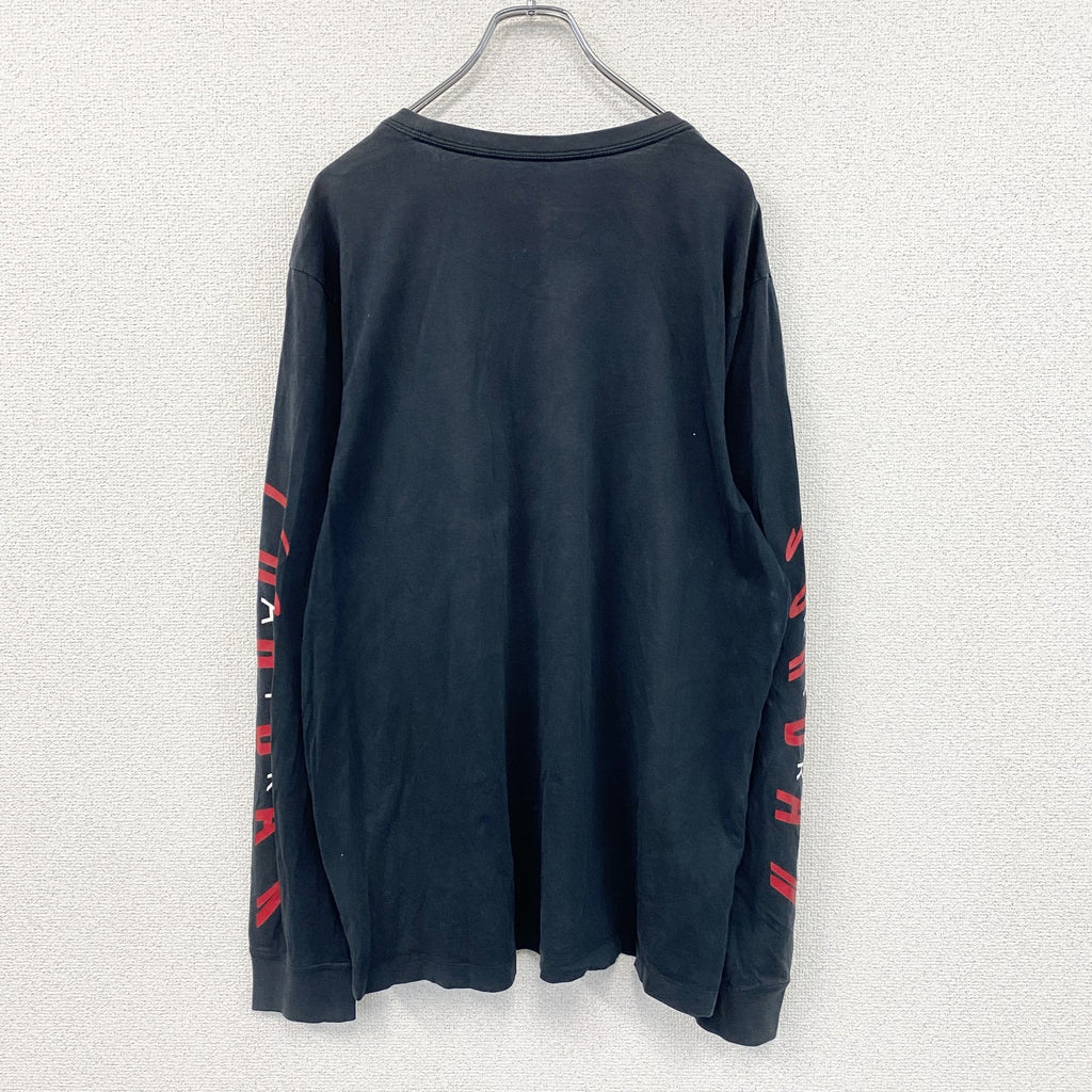 AIR JORDAN　エアジョーダン　長袖Tシャツ/ロンT　黒　ブラック　XLサイズ
