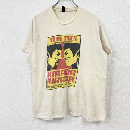 Star Trek　スタートレック　ミラーミラー　半袖プリントTシャツ　デフォレスト ケリー　ベージュ