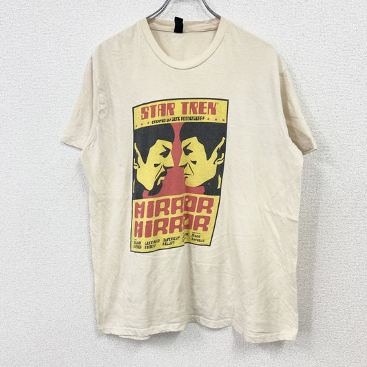 Star Trek　スタートレック　ミラーミラー　半袖プリントTシャツ　デフォレスト ケリー　ベージュ