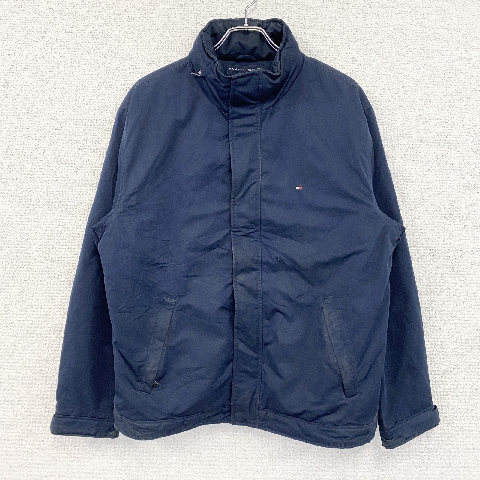 古着 used　TOOMY HILFIGER　トミーヒルフィガー　フルジップブルゾン　紺　ネイビー　Lサイズ