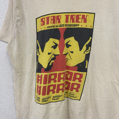 Star Trek　スタートレック　ミラーミラー　半袖プリントTシャツ　デフォレスト ケリー　ベージュ