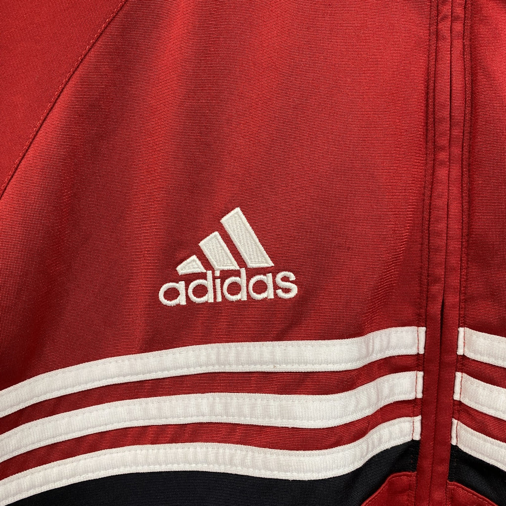 adidas　アディダス　トラックジャケット/ジャージ　赤　レッド　XLサイズ
