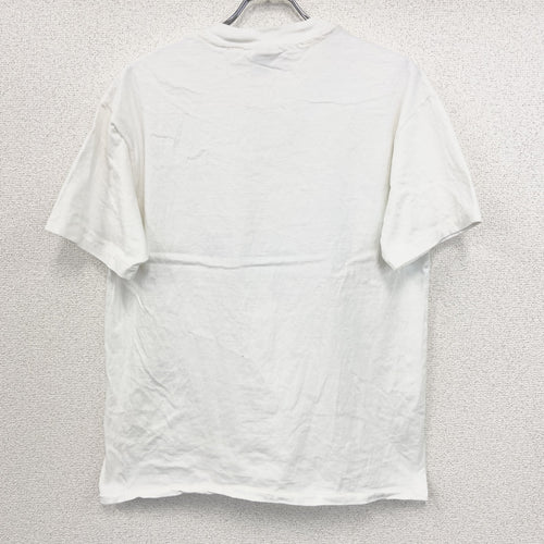 90s　Hanes　ヘインズ　半袖プリントTシャツ　ヴィンテージ　シングルステッチ　白　ホワイト　Lサイズ