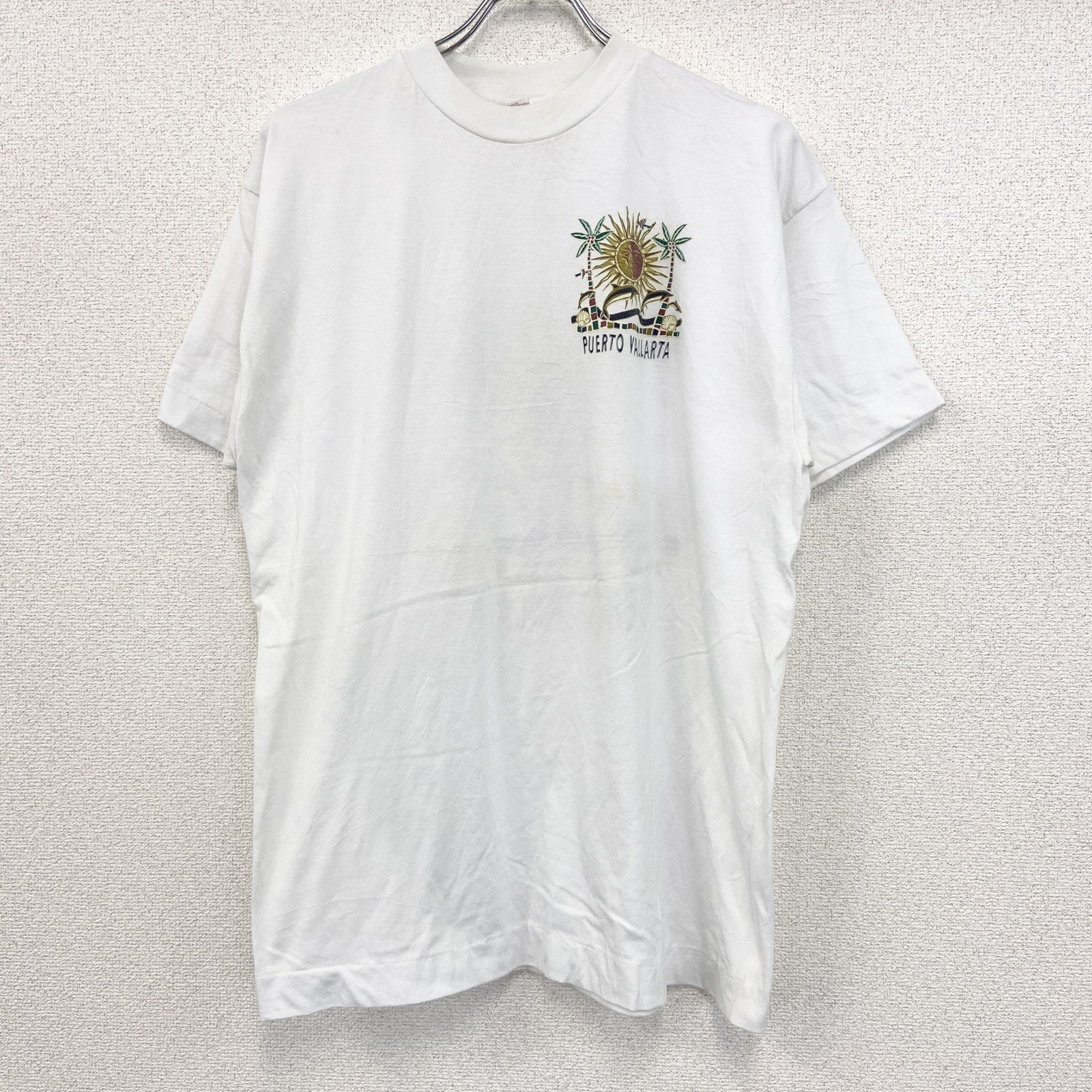 ～90s　Mindy　半袖プリントスーベニアTシャツ　シングルステッチ　両面プリント　ヴィンテージ　白　ホワイト　XXLサイズ