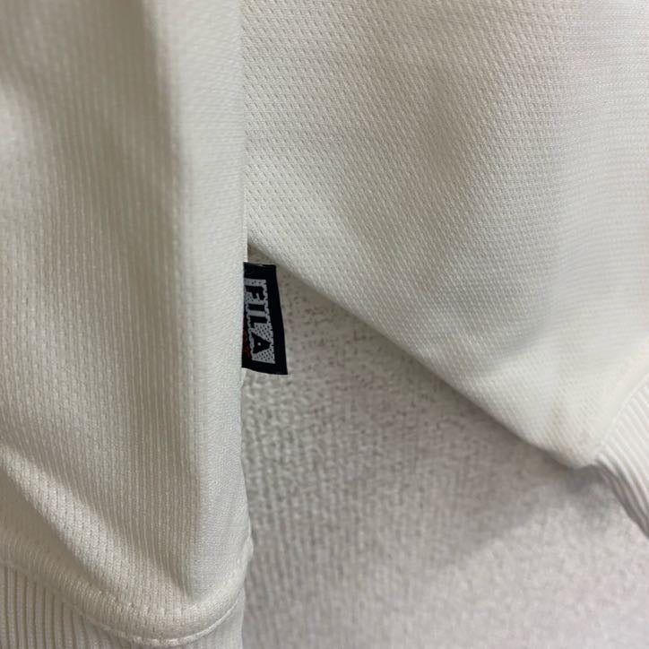 FILA SPORT　フィラ　ハーフジッププルオーバートラックジャケット/ジャージ　白　ホワイト　Lサイズ