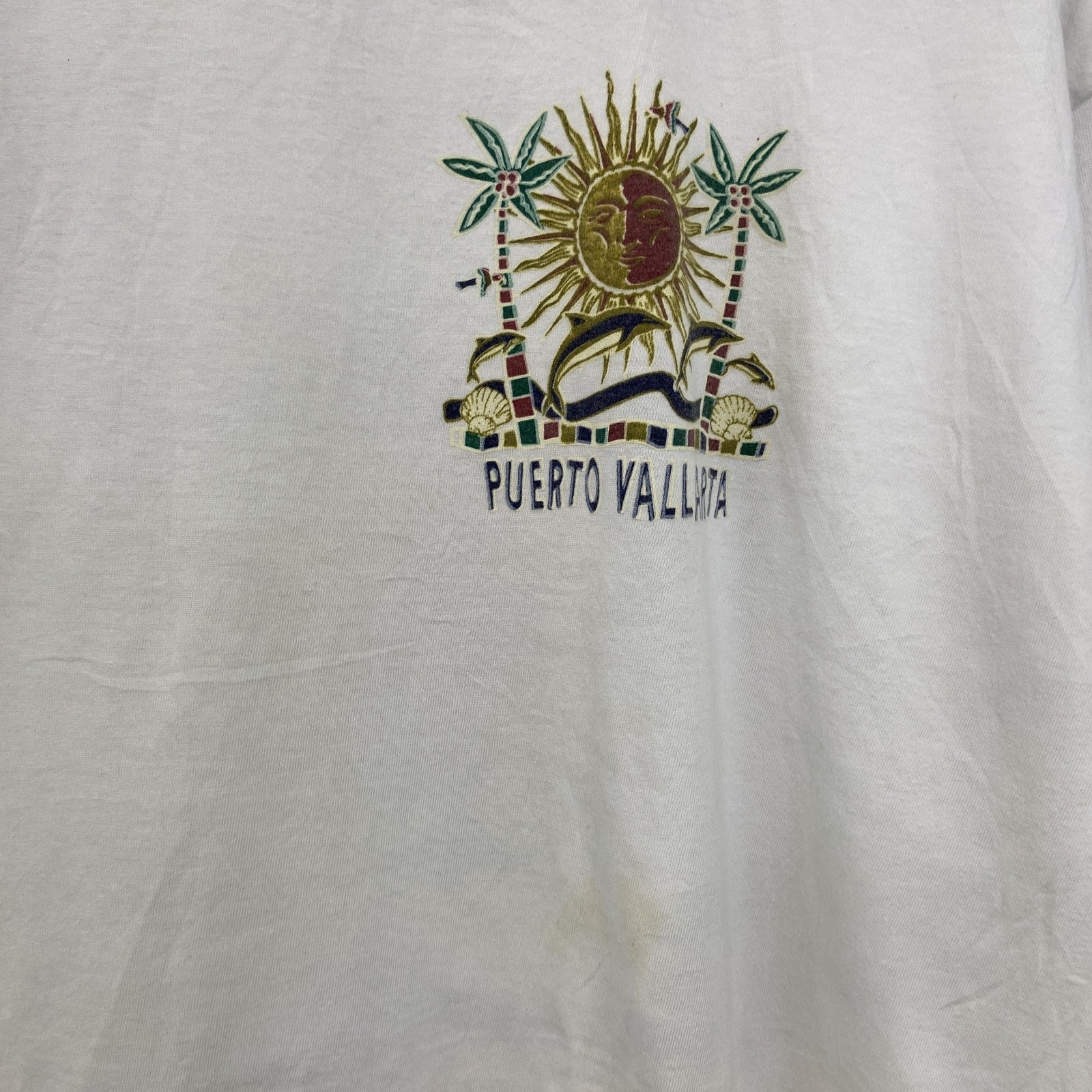 ～90s　Mindy　半袖プリントスーベニアTシャツ　シングルステッチ　両面プリント　ヴィンテージ　白　ホワイト　XXLサイズ
