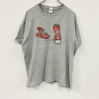 GILDAN　ギルダン　半袖プリントTシャツ　灰色　グレー　XLサイズ