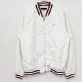 古着 used　TOOMY HILFIGER　トミーヒルフィガー　フルジップナイロンジャケット　白　ホワイト　XLサイズ