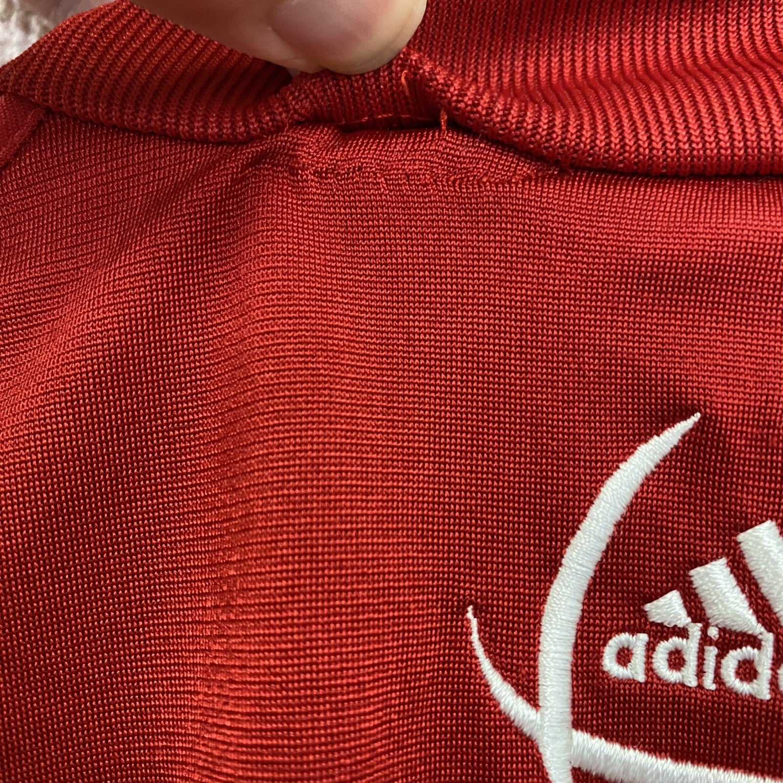 adidas　アディダス　トラックジャケット/ジャージ　赤　レッド　XLサイズ