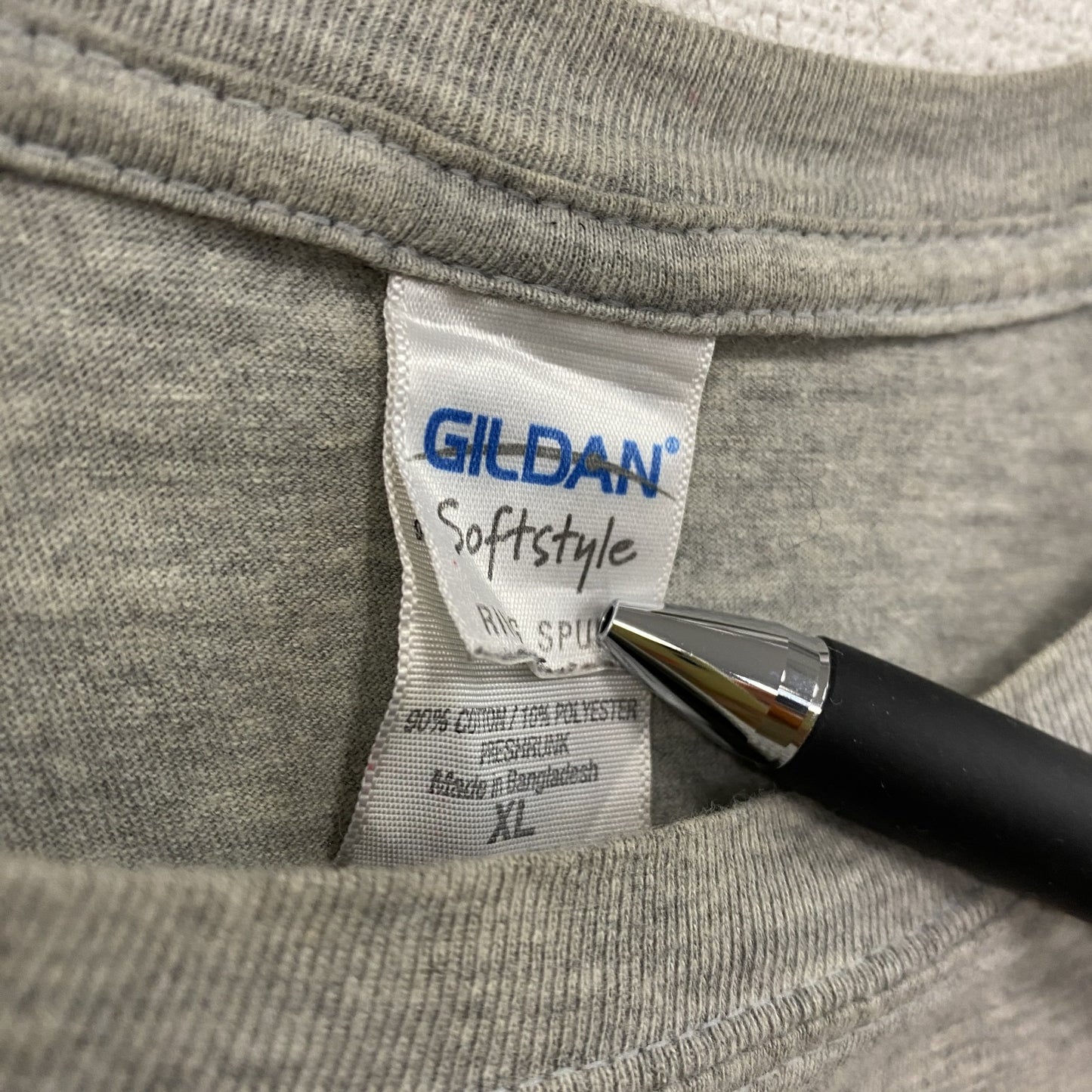 GILDAN　ギルダン　半袖プリントTシャツ　灰色　グレー　XLサイズ