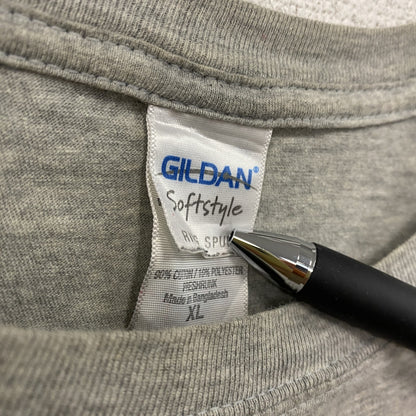 GILDAN　ギルダン　半袖プリントTシャツ　灰色　グレー　XLサイズ