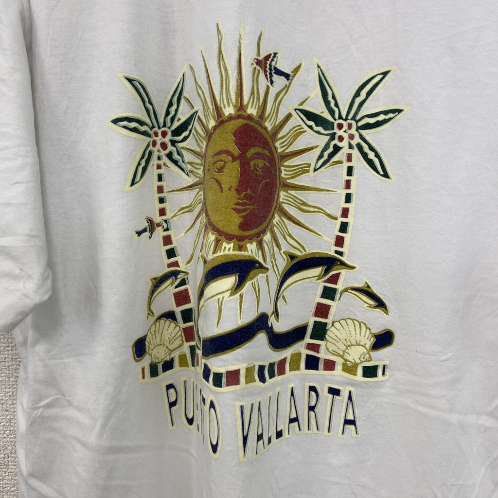 ～90s　Mindy　半袖プリントスーベニアTシャツ　シングルステッチ　両面プリント　ヴィンテージ　白　ホワイト　XXLサイズ