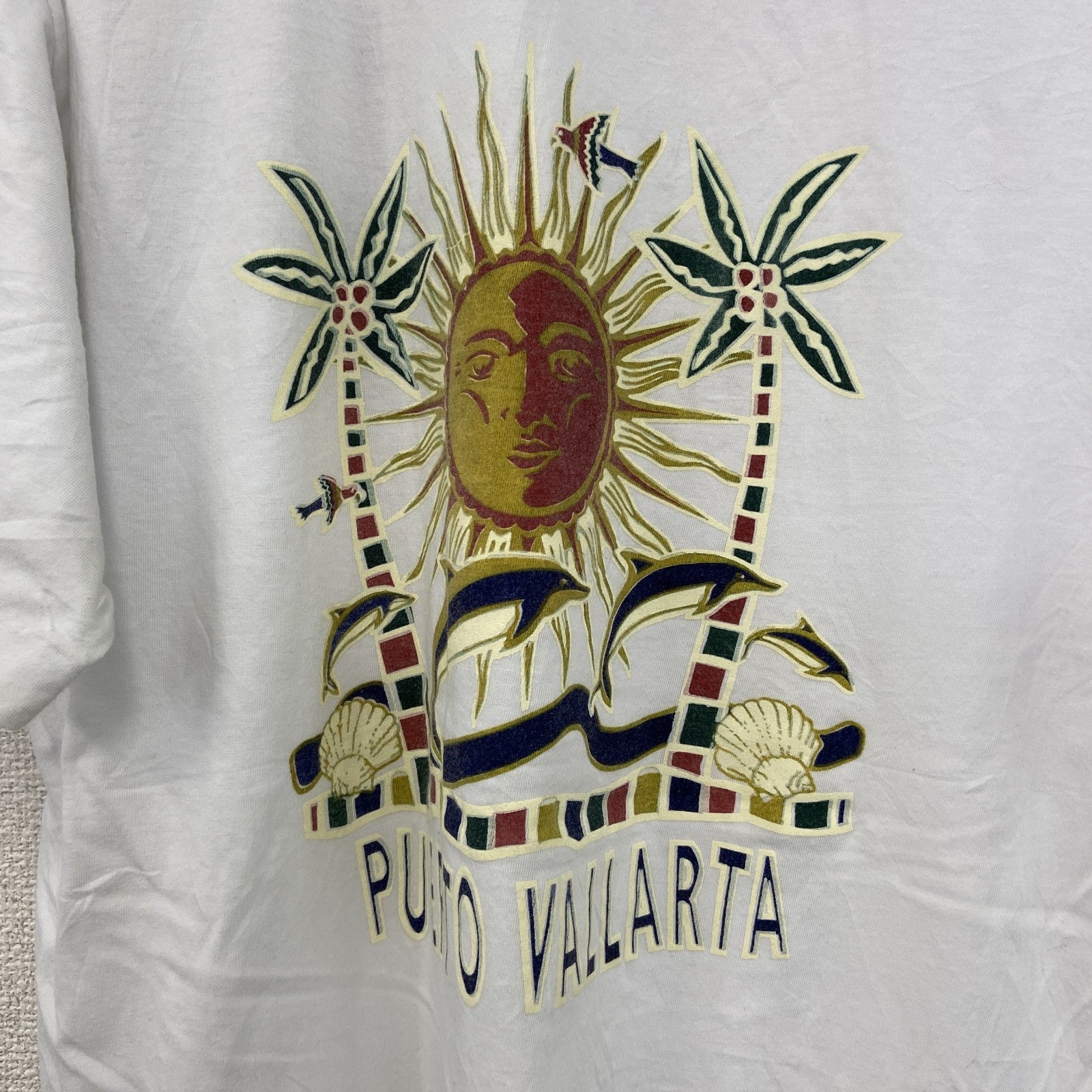 ～90s　Mindy　半袖プリントスーベニアTシャツ　シングルステッチ　両面プリント　ヴィンテージ　白　ホワイト　XXLサイズ