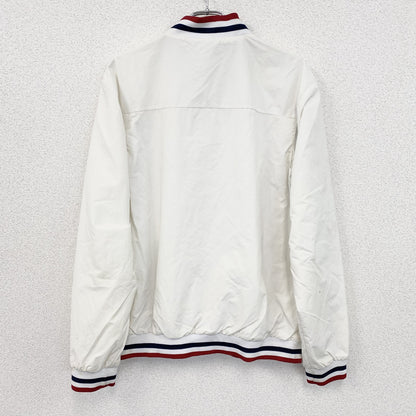 古着 used　TOOMY HILFIGER　トミーヒルフィガー　フルジップナイロンジャケット　白　ホワイト　XLサイズ